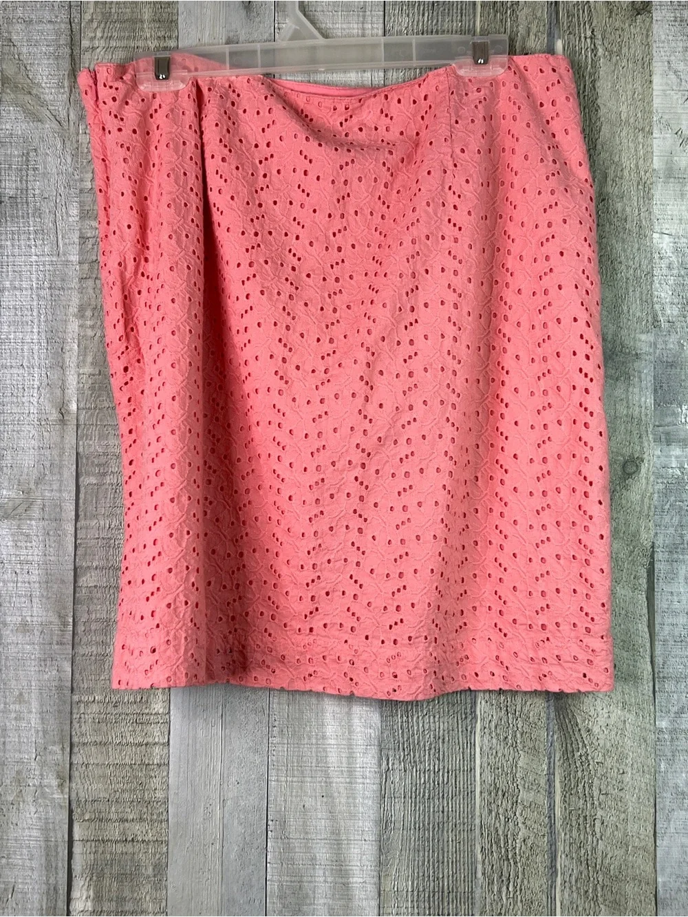 L. L. Bean Favorite Fit Size 12 (Flaw)Eyelet Lace Lined Skirt